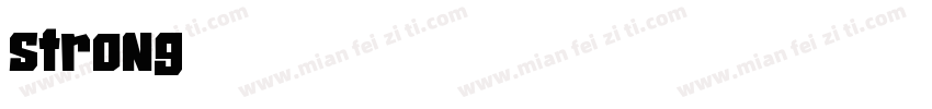 strong字体转换