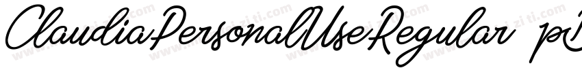 ClaudiaPersonalUseRegular-1pB2字体转换