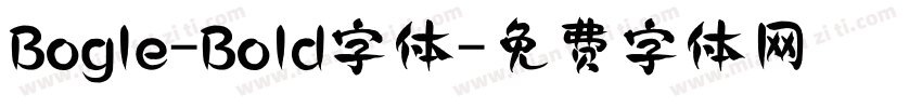 Bogle-Bold字体字体转换