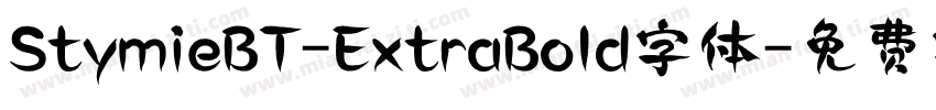 StymieBT-ExtraBold字体字体转换