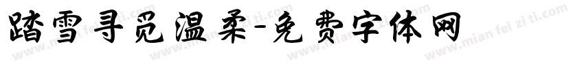 踏雪寻觅温柔字体转换