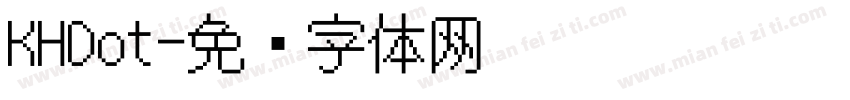 KHDot字体转换