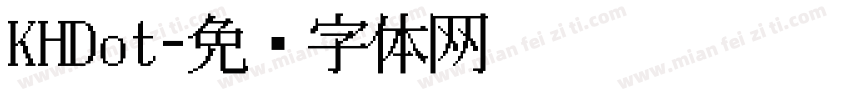 KHDot字体转换