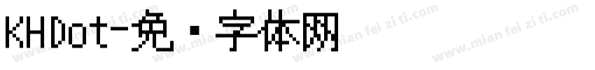 KHDot字体转换