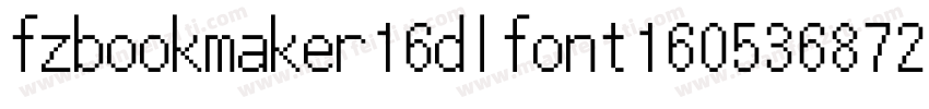 fzbookmaker16dlfont160536872277字体转换