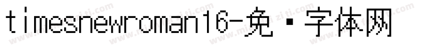 timesnewroman16字体转换