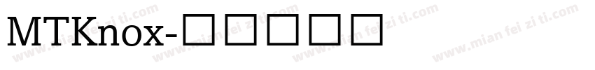 MTKnox字体转换