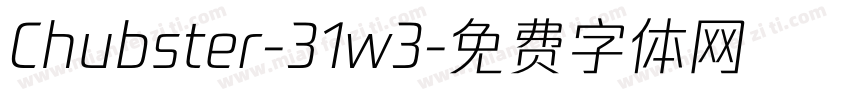 Chubster-31w3字体转换