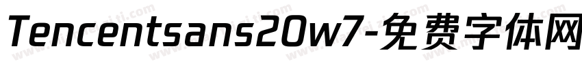 Tencentsans20w7字体转换