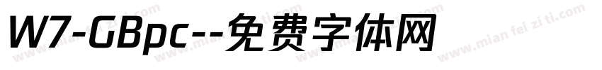 W7-GBpc-字体转换