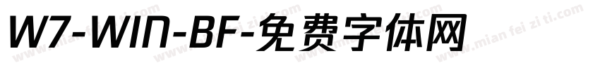 W7-WIN-BF字体转换