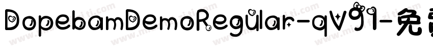 DopebamDemoRegular-qV91字体转换