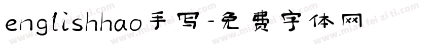 englishhao手写字体转换