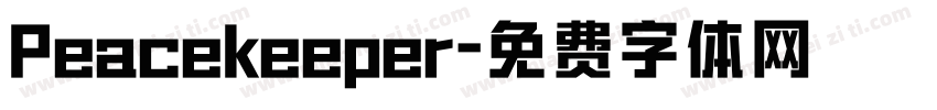 Peacekeeper字体转换