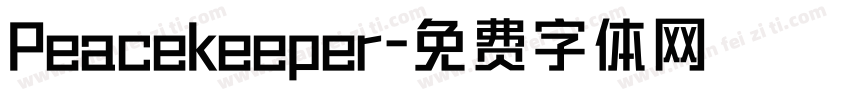 Peacekeeper字体转换