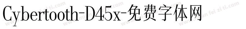 Cybertooth-D45x字体转换