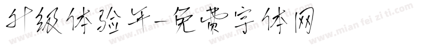 升级体验年字体转换