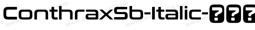 ConthraxSb-Italic字体转换