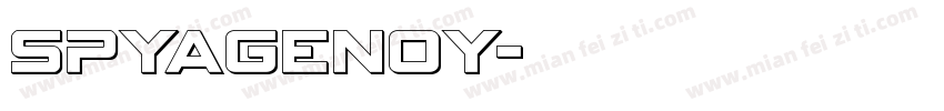 SPYAGENOY字体转换