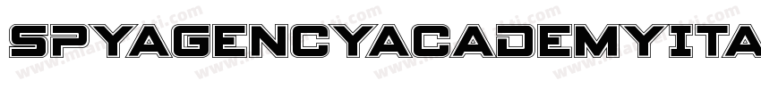 SpyAgencyAcademyItalic字体转换