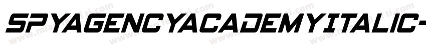 SpyAgencyAcademyItalic字体转换