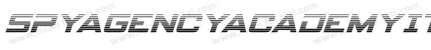 SpyAgencyAcademyItalic字体转换