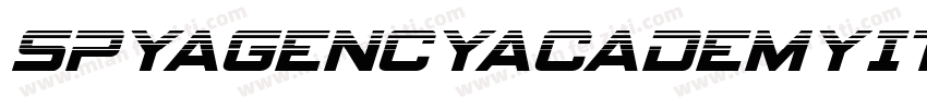 SpyAgencyAcademyItalic字体转换
