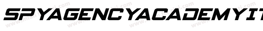 SpyAgencyAcademyItalic字体转换