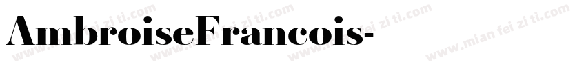 AmbroiseFrancois字体转换