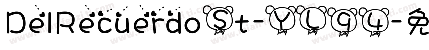 DelRecuerdoSt-YL94字体转换