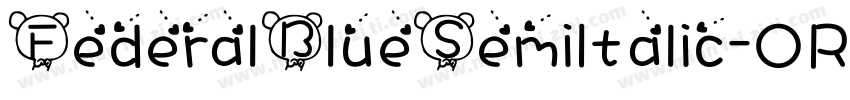 FederalBlueSemiItalic-OR94字体转换