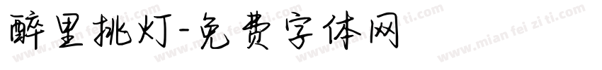 醉里挑灯字体转换