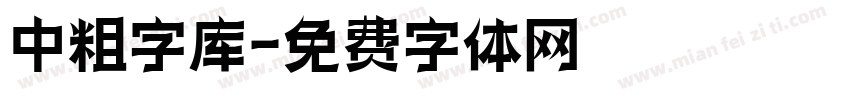 中粗字库字体转换