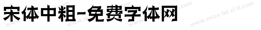 宋体中粗字体转换