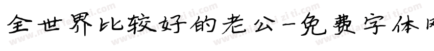 全世界比较好的老公字体转换