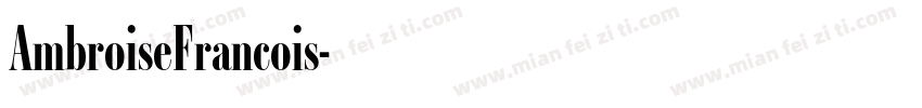 AmbroiseFrancois字体转换