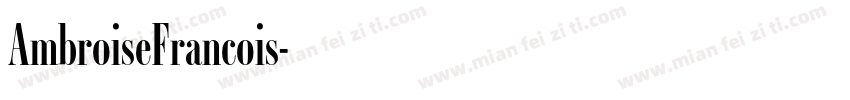 AmbroiseFrancois字体转换