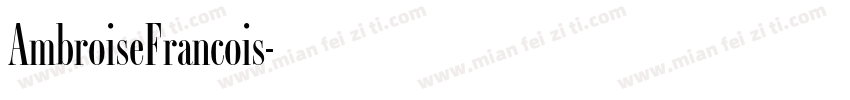 AmbroiseFrancois字体转换