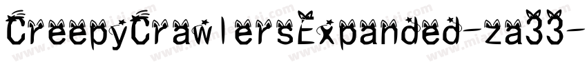 CreepyCrawlersExpanded-za33字体转换
