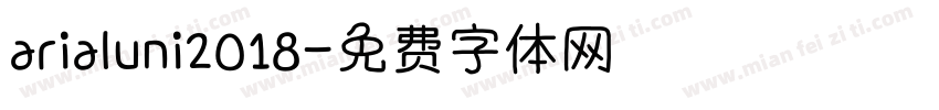 arialuni2018字体转换