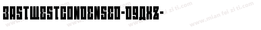 EastWestCondensed-d9AxZ字体转换