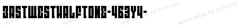 EastWestHalftone-4B3y4字体转换