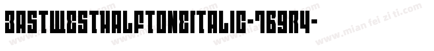 EastWestHalftoneItalic-7B9r4字体转换