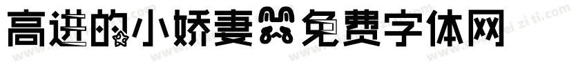 高进的小娇妻字体转换