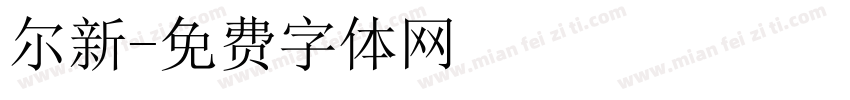 尔新字体转换