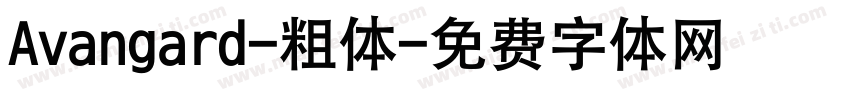 Avangard-粗体字体转换