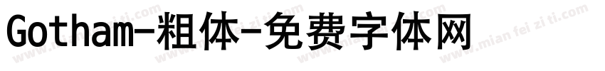 Gotham-粗体字体转换