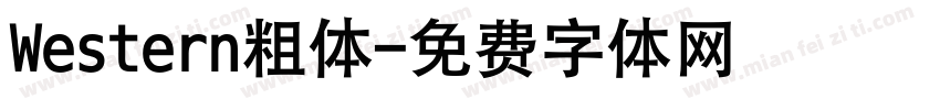 Western粗体字体转换