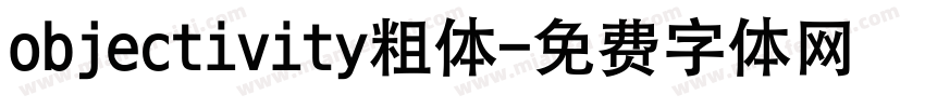 objectivity粗体字体转换