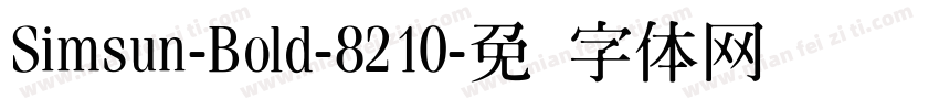 Simsun-Bold-8210字体转换
